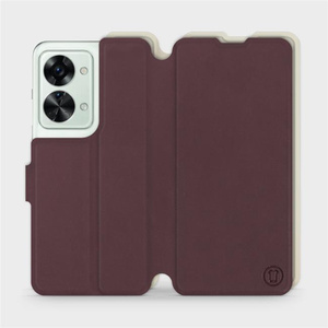 Phone Case OnePlus Nord 2T 5G - Design Burgundy with Platinum