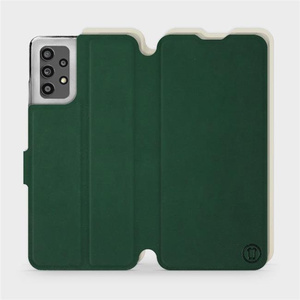 Phone Case Samsung Galaxy A32 4G - Design Green with Platinum