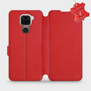 Phone Case Xiaomi Redmi Note 9 - Design Red Leather