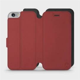 Phone Case Apple iPhone 6s - Design Dark Red with Black