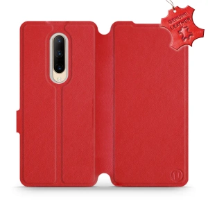 Phone Case OnePlus 7 Pro - Design Red Leather
