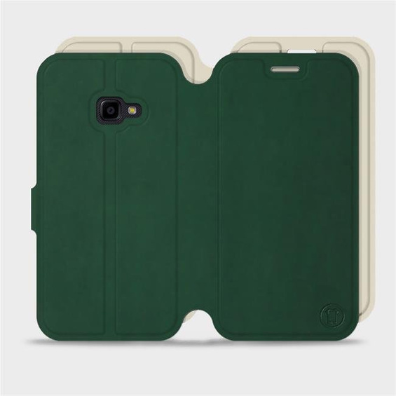 Hülle für Samsung Galaxy Xcover 4 - Farbe Grün mit Platin