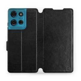 Phone Case Motorola Moto G75 5G - Design Black&Orange