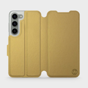 Phone Case Samsung Galaxy S23 - Design Gold&Orange