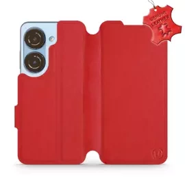 Phone Case Asus Zenfone 10 - Design Red Leather