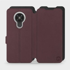 Phone Case Nokia 5.3 - Design Burgundy with Black