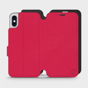 Phone Case Apple iPhone XS - Design Red with Black