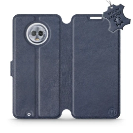 Hülle für Motorola Moto G6 - Farbe Blue Leather