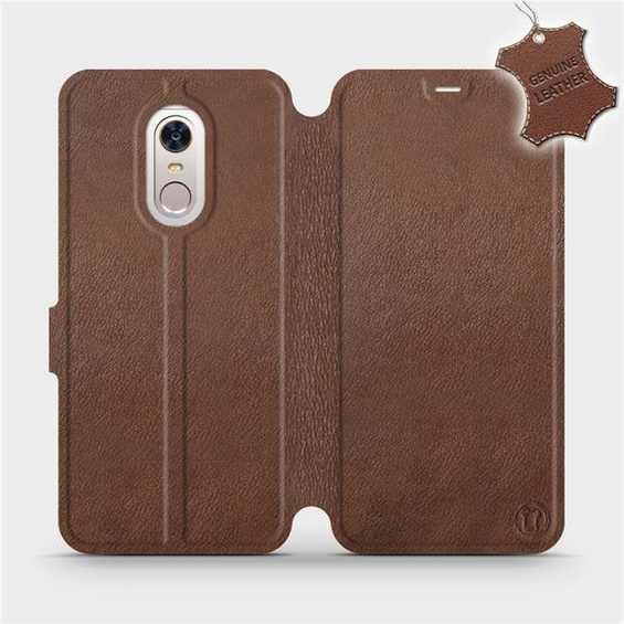 Phone Case Xiaomi Redmi 5 Plus - Design Brown Leather