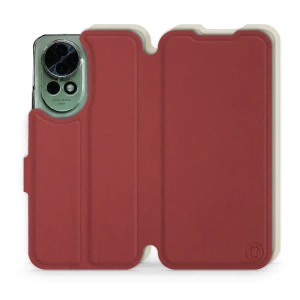 Hülle für Huawei Nova 13 - Farbe Dunkelrot mit Platin