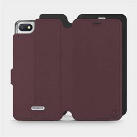 Phone Case Xiaomi Redmi 6A - Design Burgundy with Black