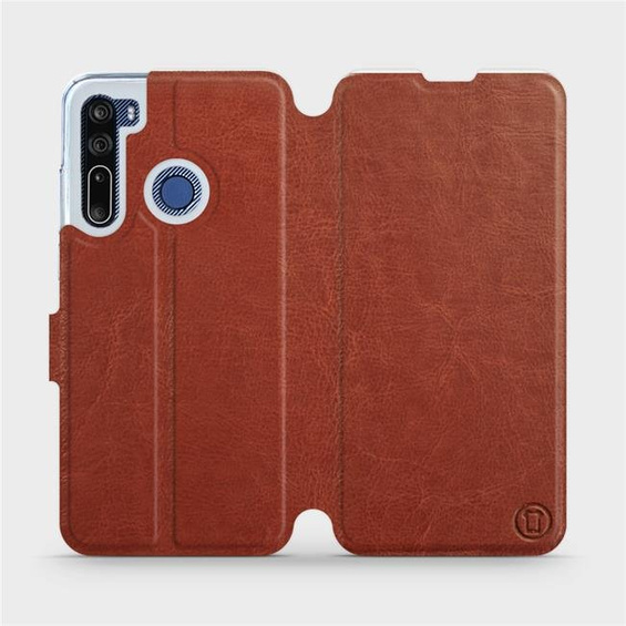 Etui do HTC Desire 20 Pro - wzór Brown&Gray