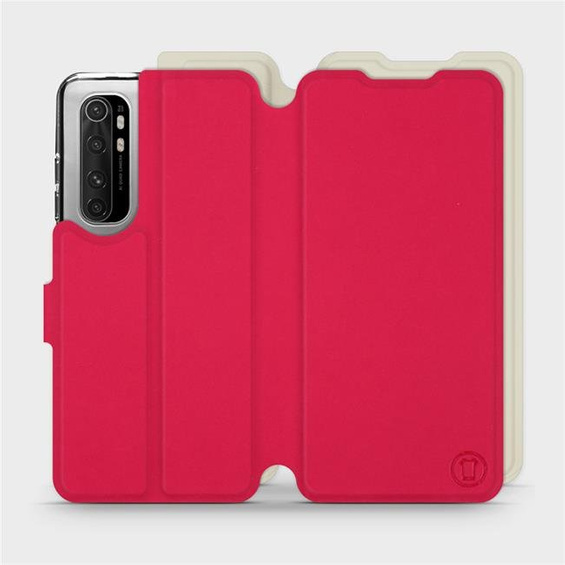 Hülle für Xiaomi Mi Note 10 Lite - Farbe Rot mit Platin