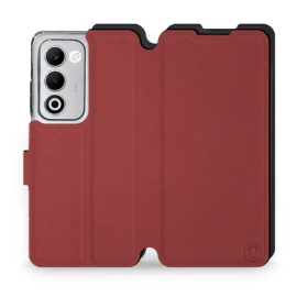 Phone Case OPPO A5 5G - Design Dark Red with Black