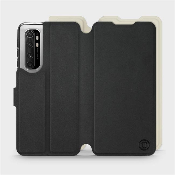 Phone Case Xiaomi Mi Note 10 Lite - Design Black with Platinum
