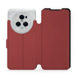 Phone Case Huawei Honor Magic5 Pro 5G - Design Dark Red with Black