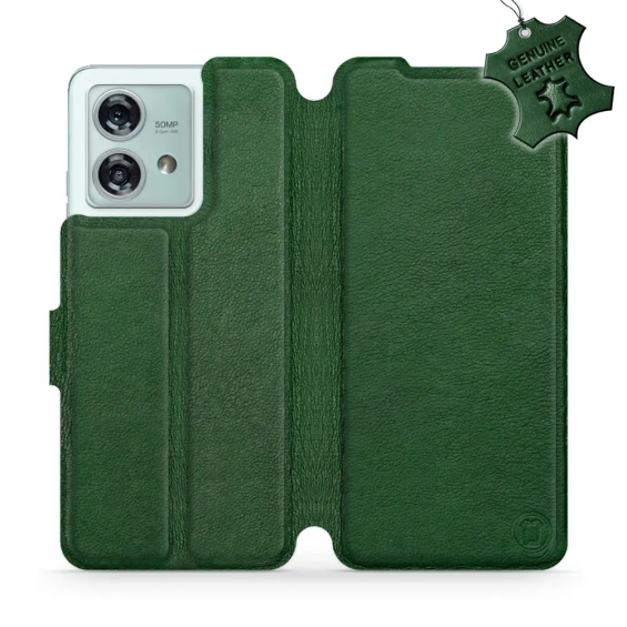 Phone Case Motorola Edge 40 Neo - Design Green Leather