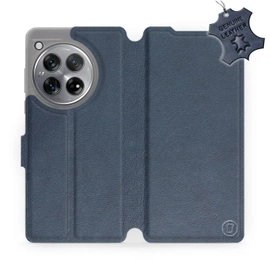 Etui ze skóry naturalnej do OnePlus 12R - wzór Blue Leather