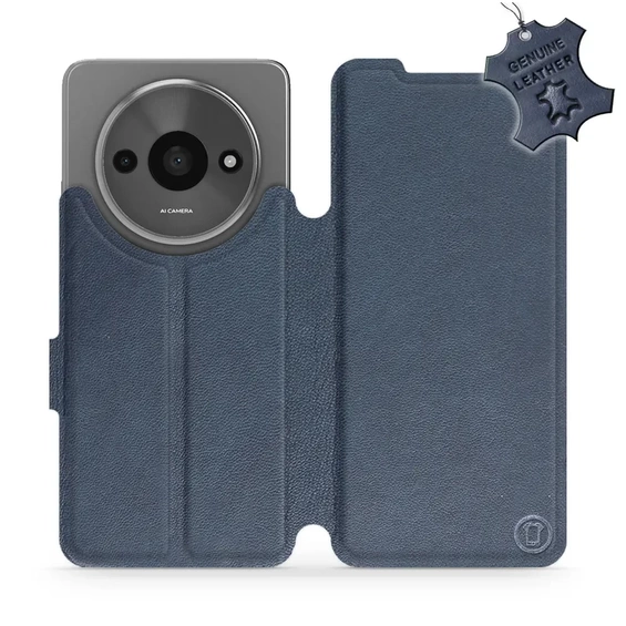 Phone Case Xiaomi Redmi A3 - Design Blue Leather