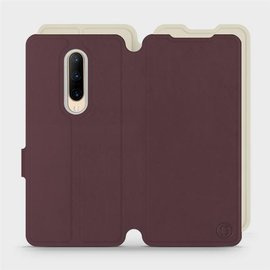 Phone Case OnePlus 7 Pro - Design Burgundy with Platinum