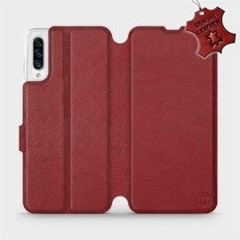 Hülle für Samsung Galaxy A30s - Farbe Dark Red Leather