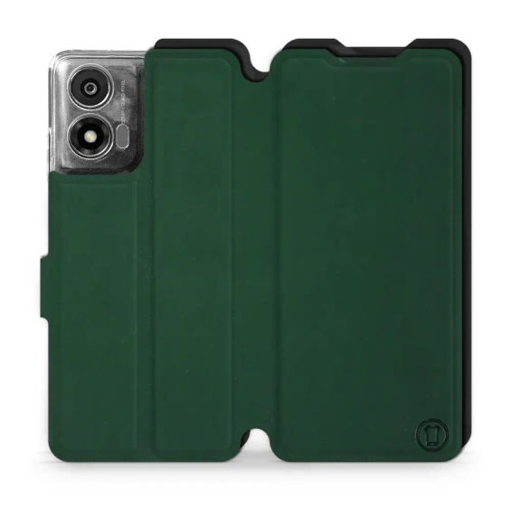 Phone Case Motorola Moto E14 - Design Green with Black