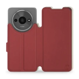 Phone Case Xiaomi Redmi A3 - Design Dark Red with Platinum