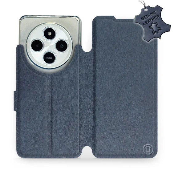 Phone Case Xiaomi POCO C75 - Design Blue Leather