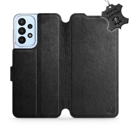 Phone Case Samsung Galaxy A23 - Design Black Leather