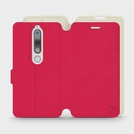 Phone Case Nokia 6.1 - Design Red with Platinum