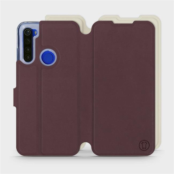 Phone Case Xiaomi Redmi Note 8T - Design Burgundy with Platinum