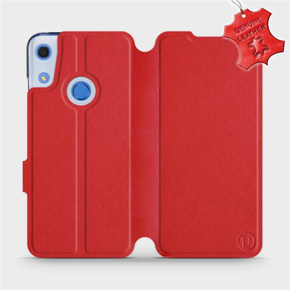 Phone Case Huawei Y6S - Design Red Leather
