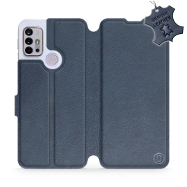 Phone Case Motorola Moto G10 - Design Blue Leather