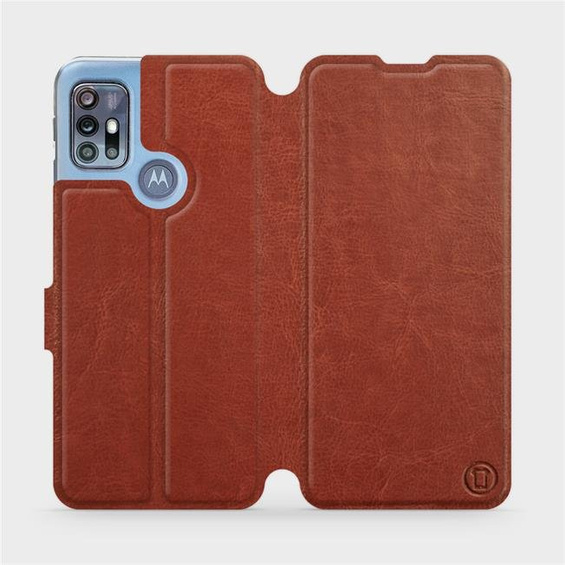 Hülle für Motorola Moto G20 - Farbe Brown&Orange