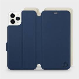 Etui Soft Touch do Apple iPhone 11 Pro Max - wzór Głęboki granat z platyną