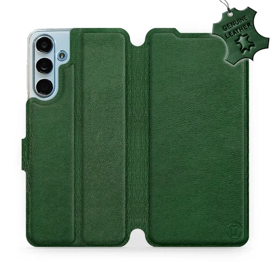 Phone Case Samsung Galaxy M55 5G - Design Green Leather