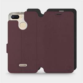 Phone Case Xiaomi Redmi 6 - Design Burgundy with Black