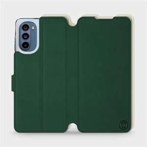 Hülle für Motorola Moto G62 5G - Farbe Grün mit Platin