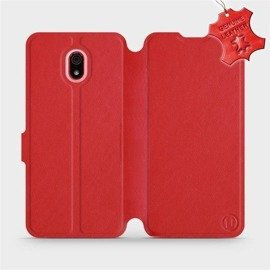 Phone Case Xiaomi Redmi 8A - Design Red Leather