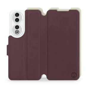 Phone Case Huawei Honor 90 - Design Burgundy with Platinum