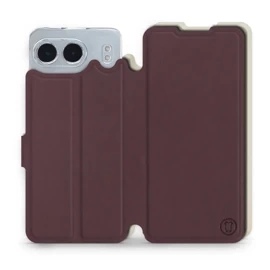 Etui Soft Touch do OnePlus Nord 4 5G - wzór Matowy burgund z platyną