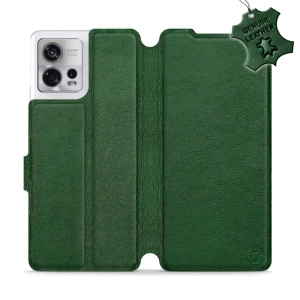 Phone Case Motorola Edge 30 Fusion - Design Green Leather