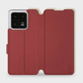 Phone Case Xiaomi 13 Pro - Design Dark Red with Platinum