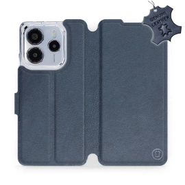 Phone Case Xiaomi Redmi Note 14 4G - Design Blue Leather
