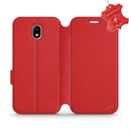 Phone Case Samsung Galaxy J5 2017 - Design Red Leather