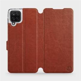 Phone Case Samsung Galaxy A12 - Design Brown&Orange