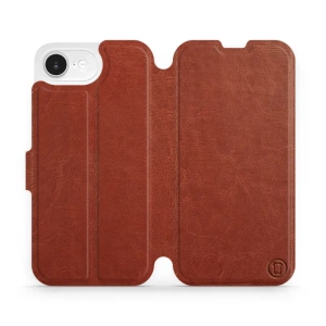 Phone Case Apple iPhone 16e - Design Brown&Orange