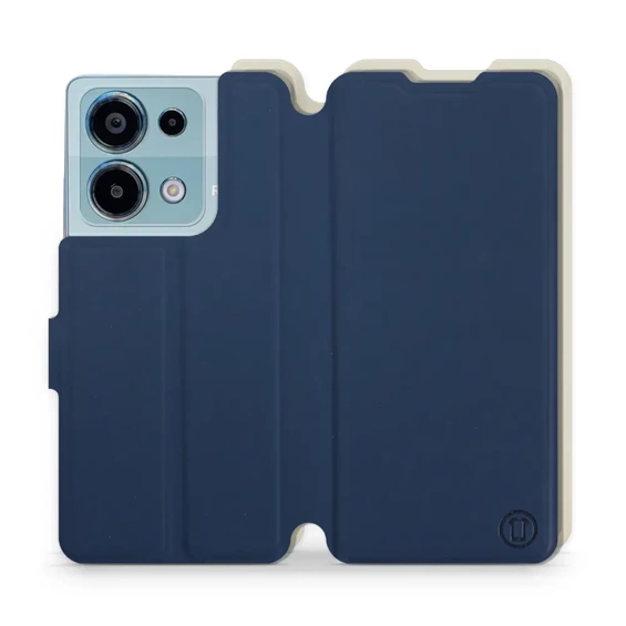 Hülle für Xiaomi Redmi Note 13 Pro 4G - Farbe Marineblau mit Platin