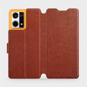 Etui do Oppo Reno 7 4G - wzór Brown&Orange