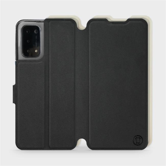 Phone Case OPPO A74 5G - Design Black with Platinum